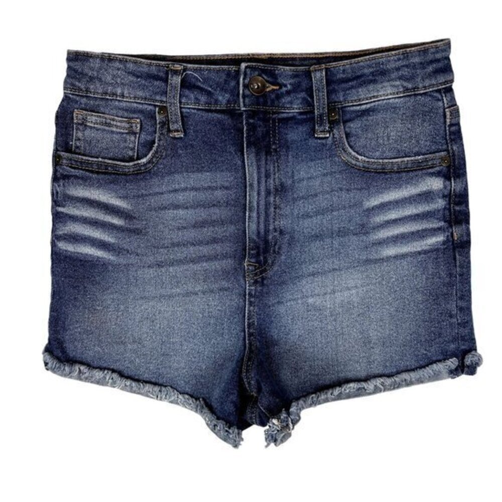 Kendall & Kylie The Drifter High Rise Womens Shorts Size 9 Medium Wash Denim
